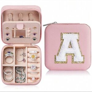 Trendy Travel Jewelry Case, Personalized Gifts - Jewelry Box Jewelry Case A-Z